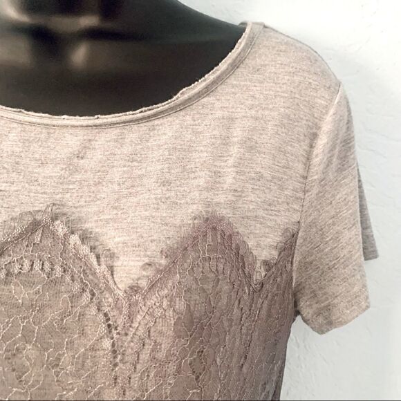Market & Spruce Memphis Lace Overlay Top. Sz Small - Picture 2 of 13